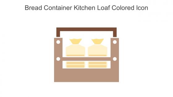 Bread Container Kitchen Loaf Colored Icon In Powerpoint Pptx Png And Editable Eps Format