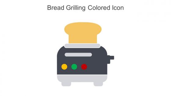 Bread Grilling Colored Icon In Powerpoint Pptx Png And Editable Eps Format