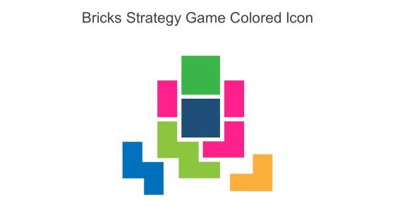 Bricks Strategy Game Colored Icon In Powerpoint Pptx Png And Editable Eps Format