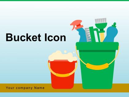 Bucket Icon Carriage Gardening Plastic Bubbles