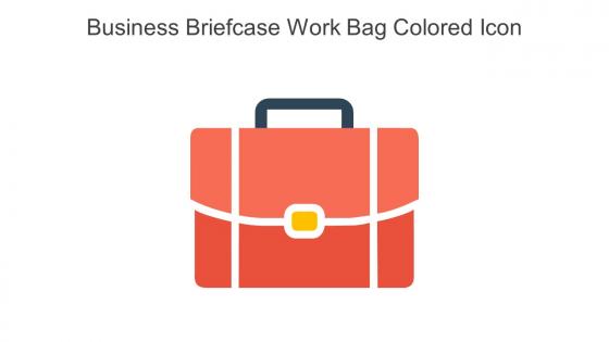 Business Briefcase Work Bag Colored Icon In Powerpoint Pptx Png And Editable Eps Format
