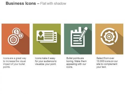 Business card money control planning engineer system ppt icons graphics