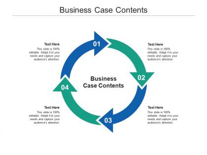 Business case contents ppt powerpoint presentation icon skills cpb