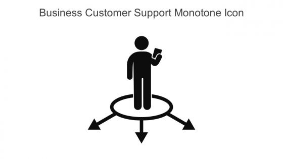 Business Customer Support Monotone Icon In Powerpoint Pptx Png And Editable Eps Format