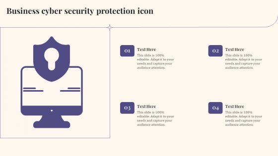 Business Cyber Security Protection Icon