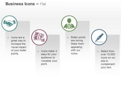 Business deal financial analysis pen superman ppt icons graphics
