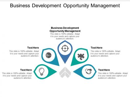 Business development opportunity management ppt powerpoint presentation icon cpb