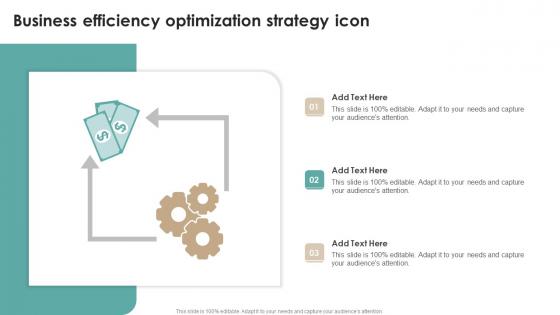 Business Efficiency Optimization Strategy Icon