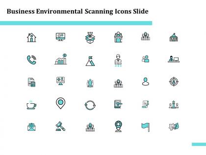Business environmental scanning icons slide growth l984 ppt ideas