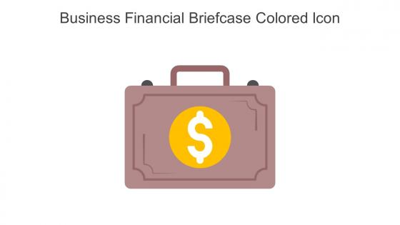 Business Financial Briefcase Colored Icon In Powerpoint Pptx Png And Editable Eps Format