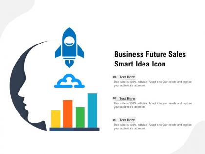Business future sales smart idea icon