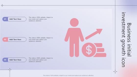Business Initial Investment Growth Icon