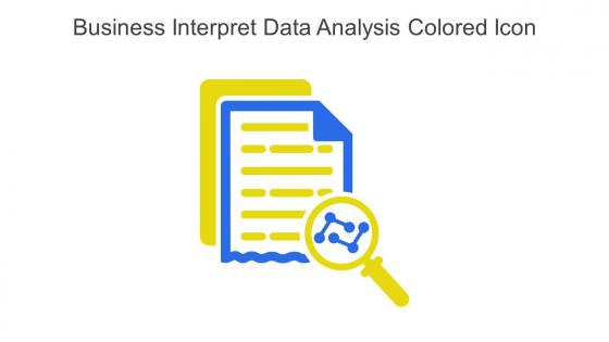 Business Interpret Data Analysis Colored Icon In Powerpoint Pptx Png And Editable Eps Format