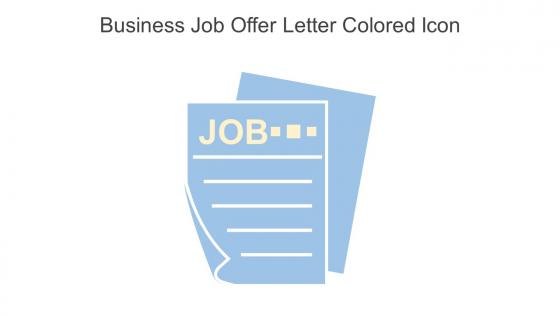 Business Job Offer Letter Colored Icon In Powerpoint Pptx Png And Editable Eps Format
