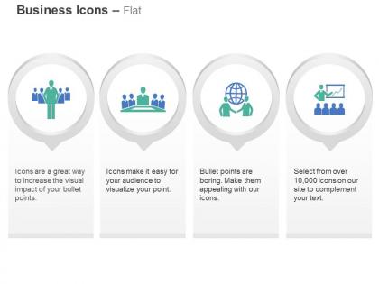 Business leadership teamwork global deal result analysis ppt icons graphics