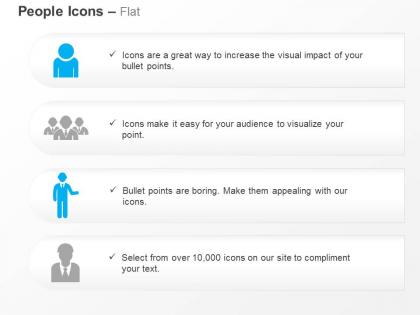 Business man team leader achiever ppt icons graphics