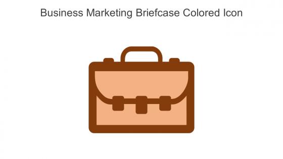 Business Marketing Briefcase Colored Icon In Powerpoint Pptx Png And Editable Eps Format