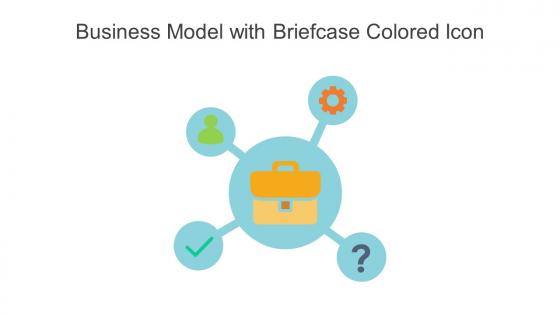 Business Model With Briefcase Colored Icon In Powerpoint Pptx Png And Editable Eps Format