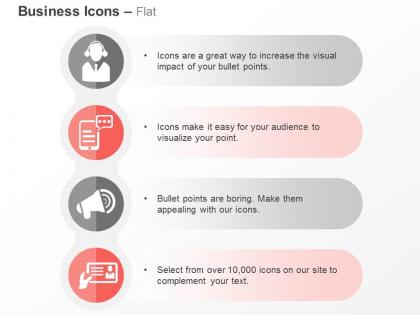 Business news advertisement announcements ppt icons graphics