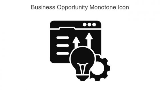 Business Opportunity Monotone Icon In Powerpoint Pptx Png And Editable Eps Format