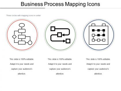 Business process mapping icons