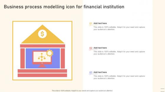 Business Process Modelling Icon For Financial Institution