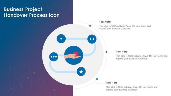 Business Project Handover Process Icon