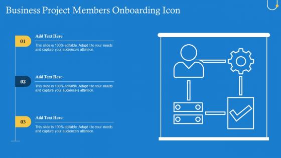 Business Project Members Onboarding Icon