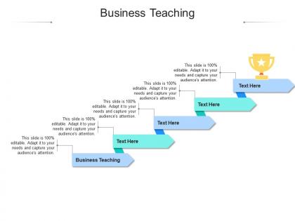 Business teaching ppt powerpoint presentation icon visual aids cpb