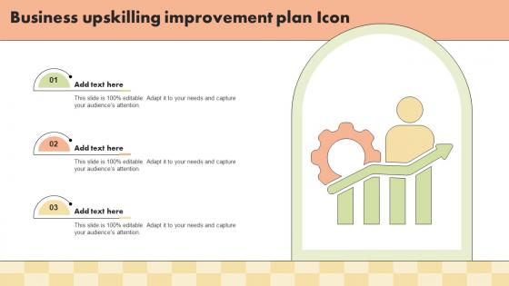Business Upskilling Improvement Plan Icon