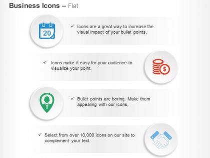 Calender business deal financial relation ppt icons graphics