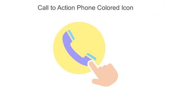 Call To Action Phone Colored Icon In Powerpoint Pptx Png And Editable Eps Format