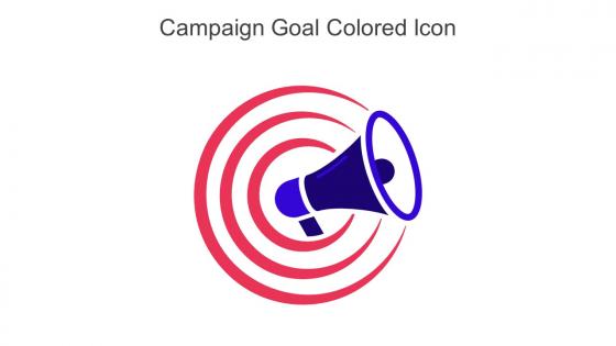 Campaign Goal Colored Icon In Powerpoint Pptx Png And Editable Eps Format