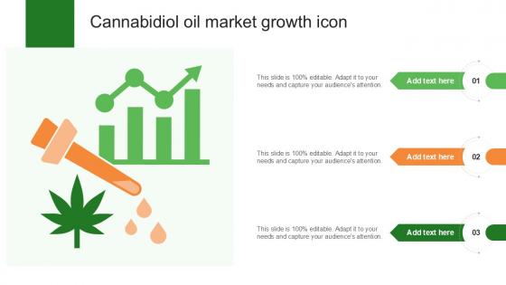 Cannabidiol Oil Market Growth Icon Ppt Example
