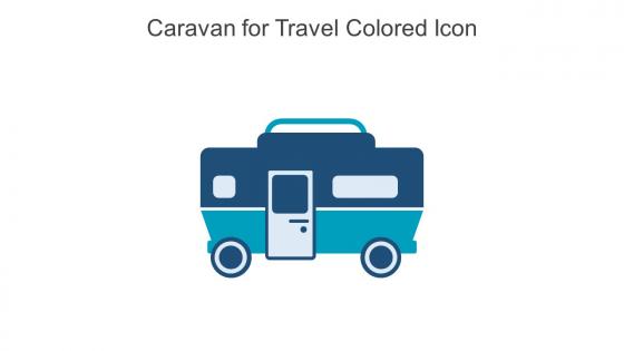 Caravan For Travel Colored Icon In Powerpoint Pptx Png And Editable Eps Format