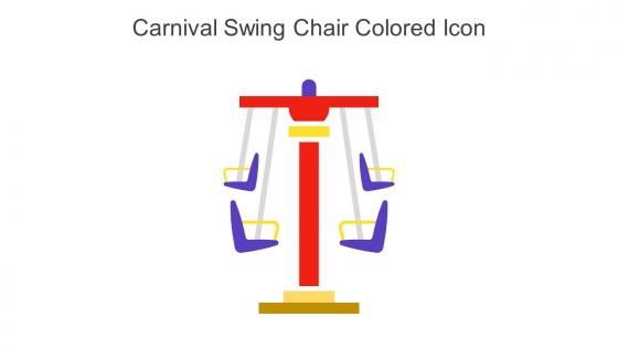 Carnival Swing Chair Colored Icon In Powerpoint Pptx Png And Editable Eps Format