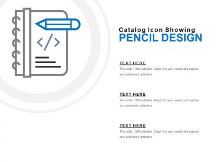 Catalog icon showing pencil design