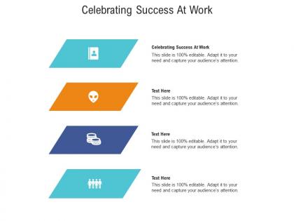 Celebrating success at work ppt powerpoint presentation icon summary cpb