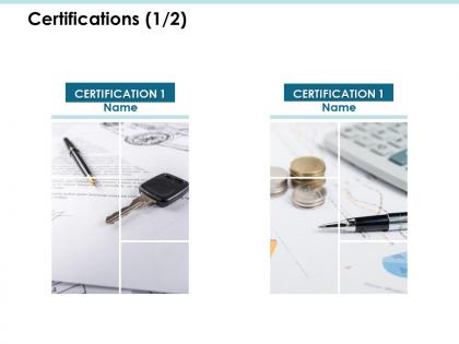 Certifications agenda j190 ppt powerpoint presentation file icon