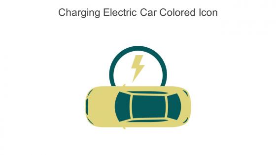 Charging Electric Car Colored Icon In Powerpoint Pptx Png And Editable Eps Format