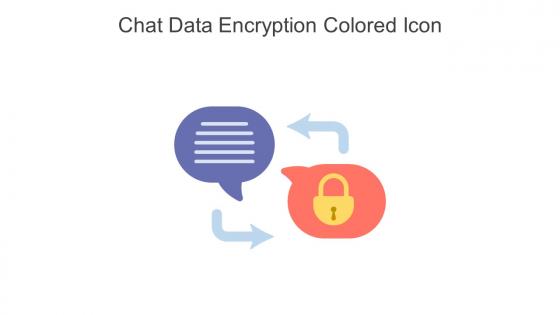 Chat Data Encryption Colored Icon In Powerpoint Pptx Png And Editable Eps Format