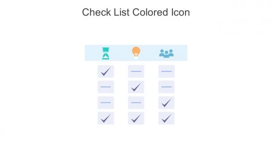 Check List Colored Icon In Powerpoint Pptx Png And Editable Eps Format
