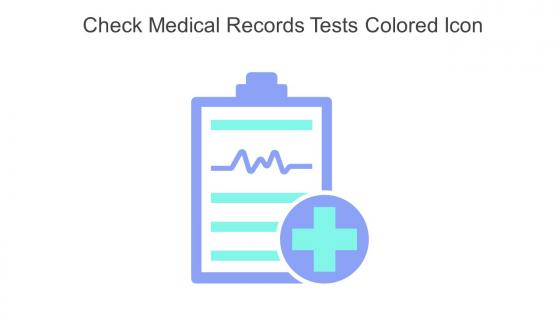 Check Medical Records Tests Colored Icon In Powerpoint Pptx Png And Editable Eps Format