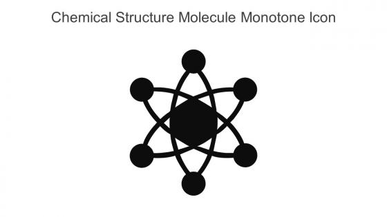Chemical Structure Molecule Monotone Icon In Powerpoint Pptx Png And Editable Eps Format