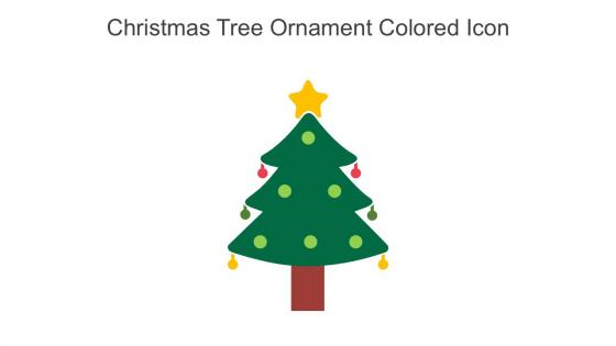 Christmas Tree Ornament Colored Icon In Powerpoint Pptx Png And Editable Eps Format