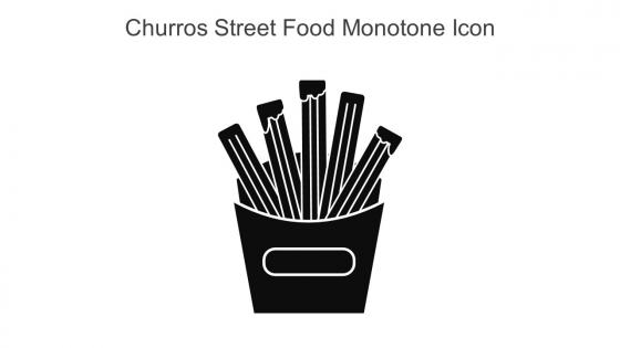 Churros Street Food Monotone Icon In Powerpoint Pptx Png And Editable Eps Format
