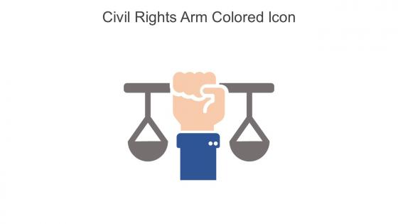 Civil Rights Arm Colored Icon In Powerpoint Pptx Png And Editable Eps Format