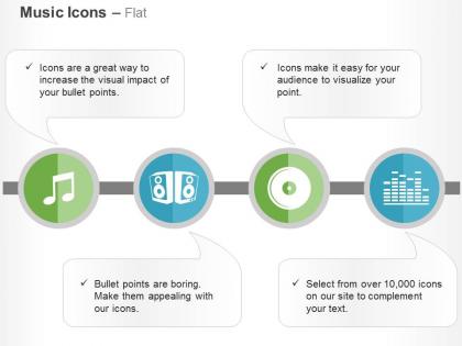 Cl woofer node disk music volume ppt icons graphics