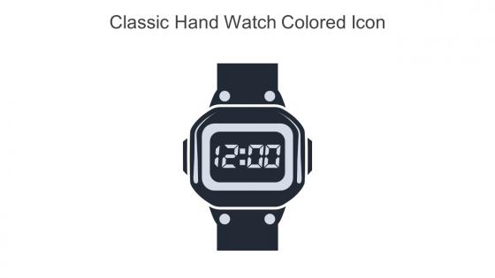 Classic Hand Watch Colored Icon In Powerpoint Pptx Png And Editable Eps Format