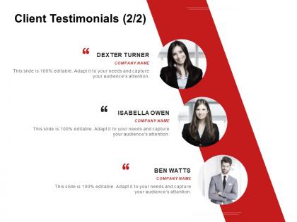 Client Testimonials Introduction C985 Ppt Powerpoint Presentation Icon